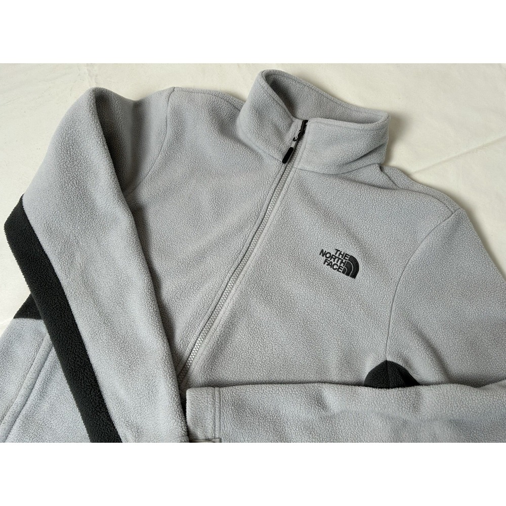 The North Face Khumbu 2 Fleece Jacket Men's Small Full Zip Gray/Black